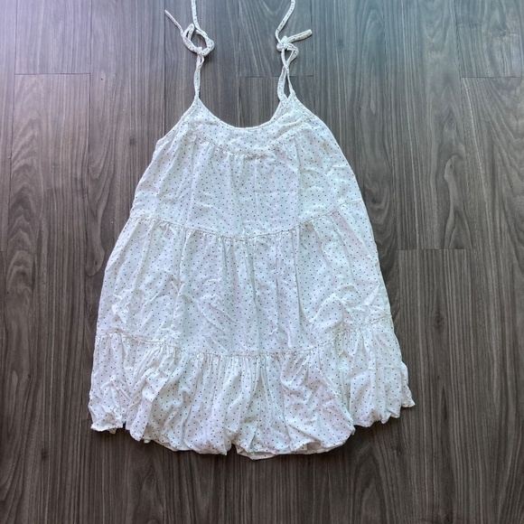 CeCe Ditsy Dot Tiered Ruffle Woven Sundress - Picture 4 of 5